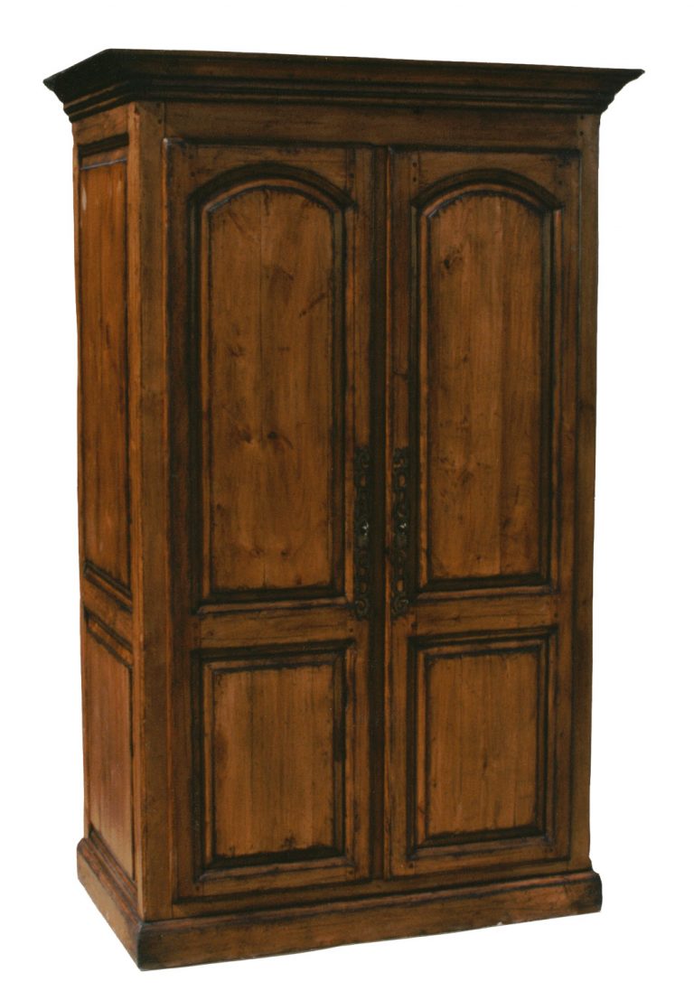 Avery traditional stained or painted armoire cabinet by Woodland furniture