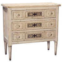 Sabina traditional chest of drawers dresser cabinet on legs by Woodland furniture in Idaho Falls USA