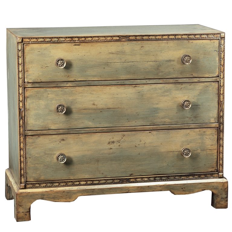 Celano traditional transitional chest of drawers dresser with carved motif by Woodland furniture in Idaho Falls