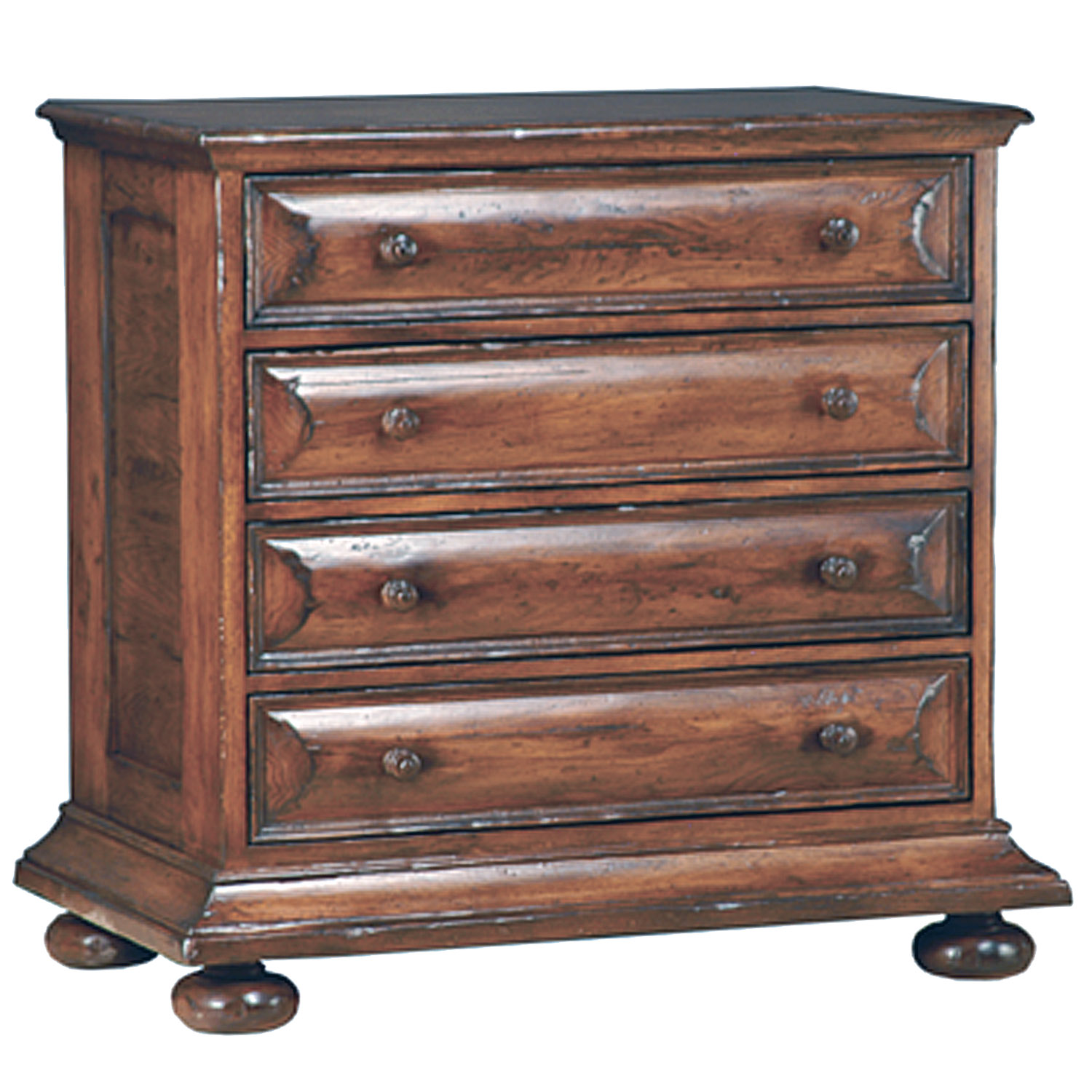 Madera tradtional chest of drawers dresser with bun feet by Woodland furniture in Idaho Falls