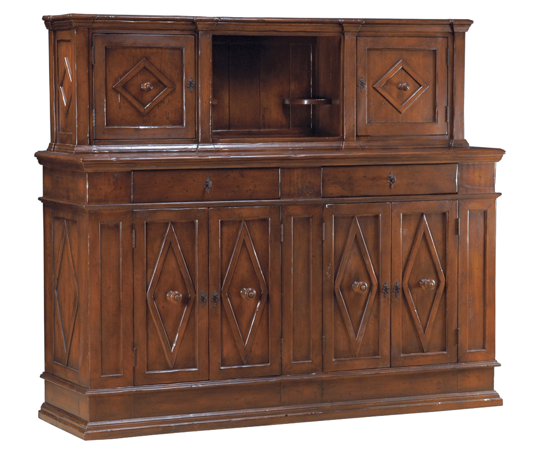 Hawkins sideboard cabinet with diamond detail by Woodland furniture in Idaho Falls