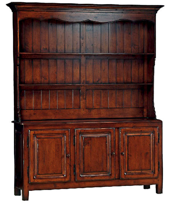 Gooding hutch storage display shelves farmhouse cabinet by Woodland furniture in Idaho Falls