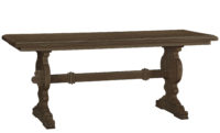 Cooper traditional trestle sofa table console by Woodland furniture in Idaho Falls