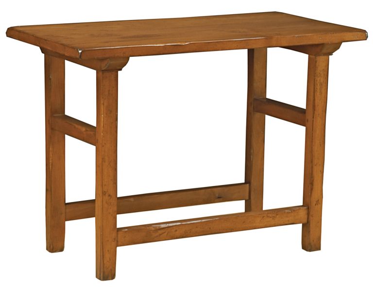 Aiken transitional rustic sofa table console table by Woodland furniture in Idaho Falls