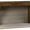 Bowden transitional painted stained console desk by Woodland furniture in Idaho Falls
