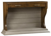 Bowden transitional painted stained console desk by Woodland furniture in Idaho Falls