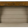 Bowden transitional painted stained console desk by Woodland furniture in Idaho Falls