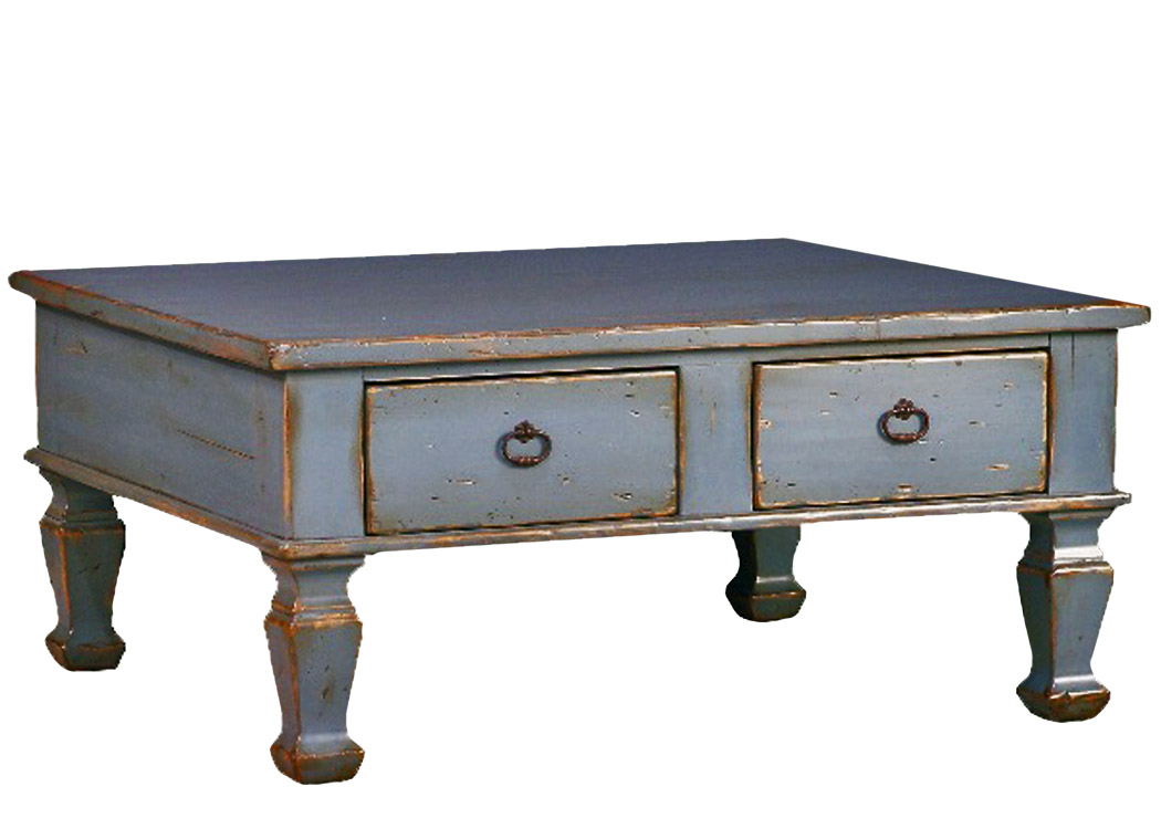 Chesire traditional cocktail / coffee table w drawers by Woodland furniture in Idaho Falls