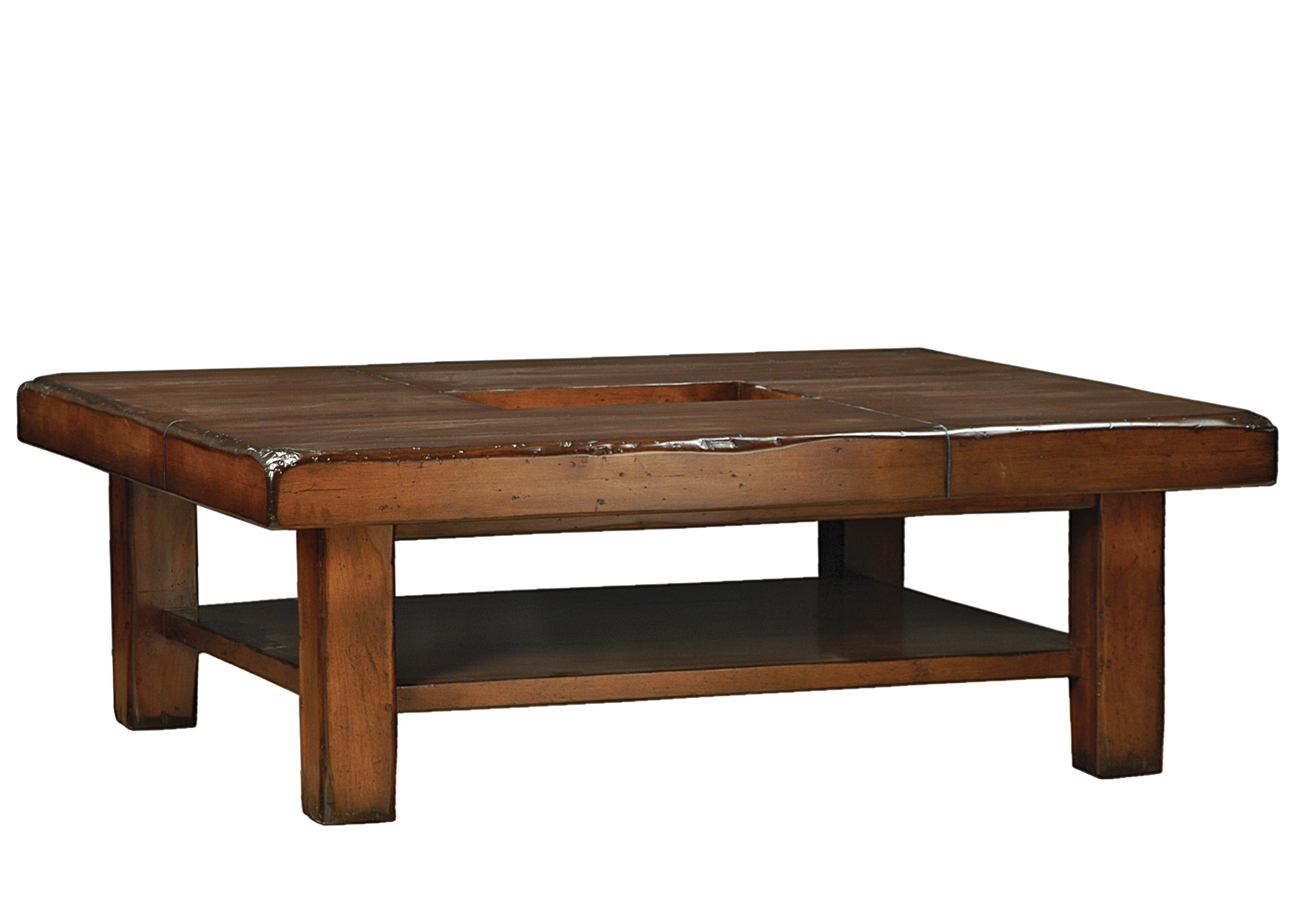 Vail contemporary modern rustic cocktail / coffee table by Woodland