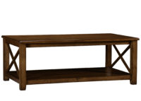 Danbury transitional modern farmhouse cocktail / coffee table by Woodland