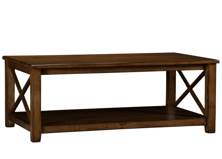 Danbury transitional modern farmhouse cocktail / coffee table by Woodland