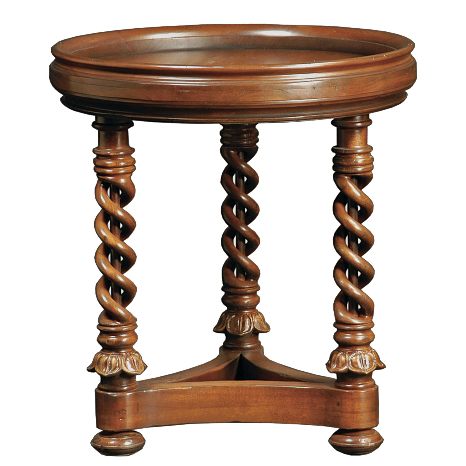 Admont traditional side end table with spindle turned legs by Woodland furniture in Idaho Falls USA