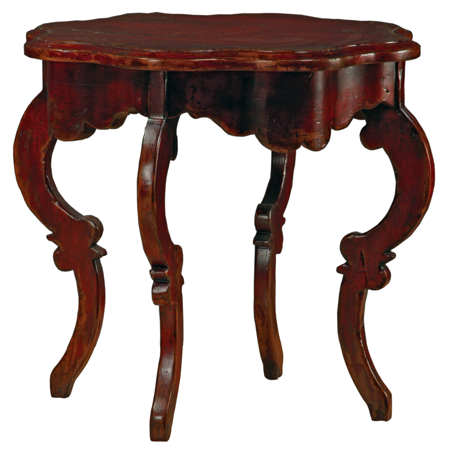 Avalon traditional curved leg side or end table by Woodland furniture in Idaho Falls