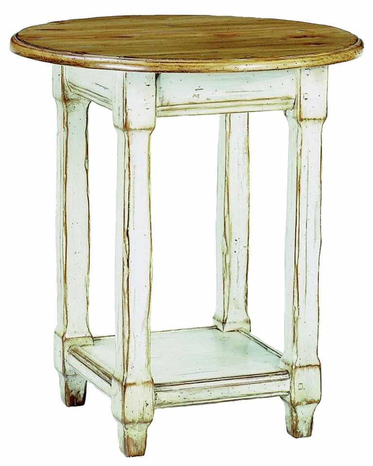 Barlowe traditional country painted distressed side or end table by Woodland furniture in Idaho Falls