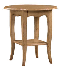 Matilda traditional side or end table with bottom shelf by Woodland furniture in Idaho Falls