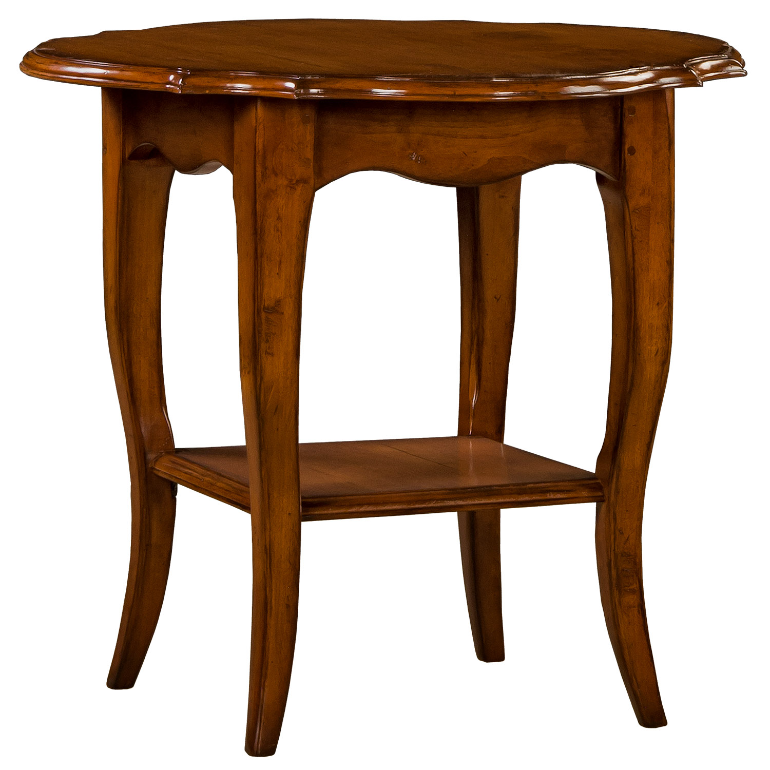 Matilda traditional side or end table with bottom shelf by Woodland furniture in Idaho Falls