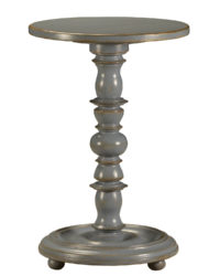 Odelia round drink side or end table by Woodland furniture in Idaho Falls