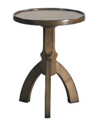Mondovi contemporary modern geometric round side or end table by Woodland furniture in Idaho Falls