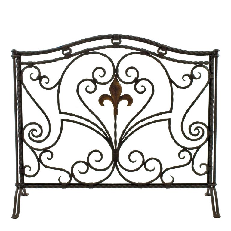 Fleur de Lys Fireplace Screen FS-101