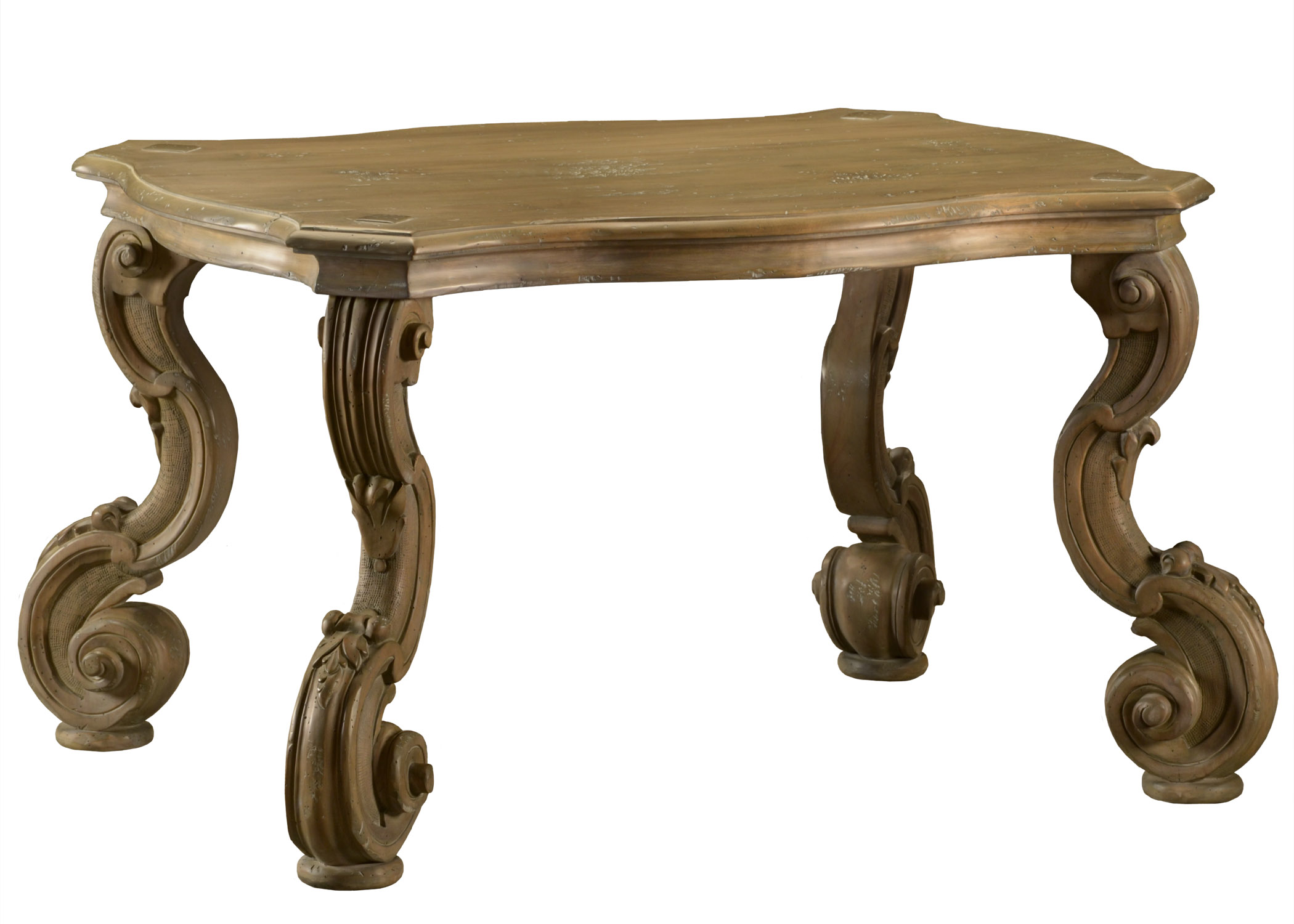 Genovese traditional antique replica cocktail coffee table by Woodland furniture in Idaho Falls USA