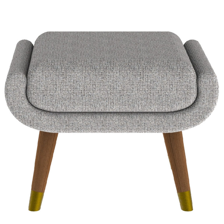 Modena contemporary upholstered ottoman