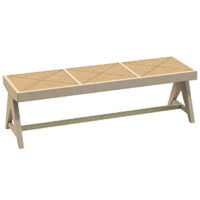 NEW! Cane Bench JD-108