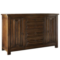 Balmoral Linenfold Cabinet P-018