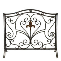 Fleur de Lys Fireplace Screen FS-101