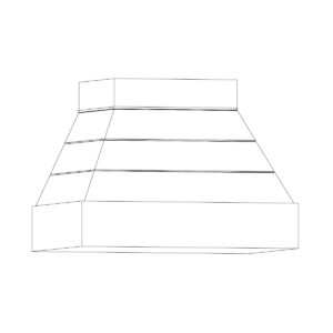 CSS modern kitchen cabinetry range hood by Woodland