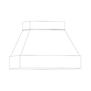 CSS modern kitchen cabinetry range hood by Woodland