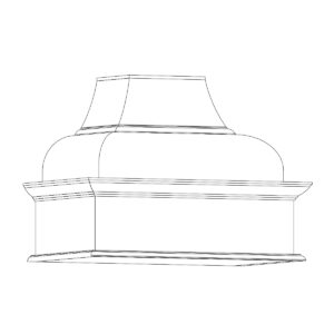 Dalton kitchen cabinetry range hood by Woodland