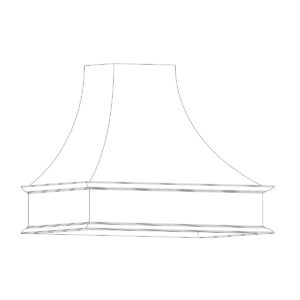Elevation traditional kitchen cabinetry range hood by Woodland