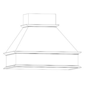 Georgetown kitchen cabinetry range hood by Woodland