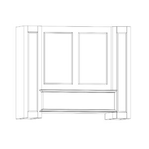 Huntington kitchen cabinetry range hood by Woodland